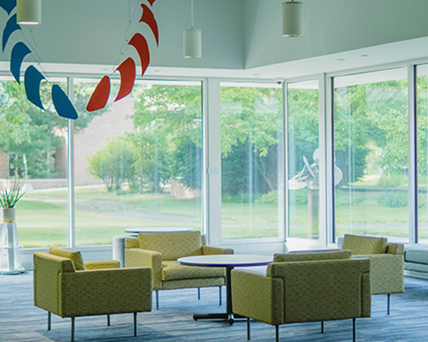 Art and music building lobby