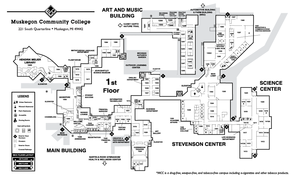 map of first floor