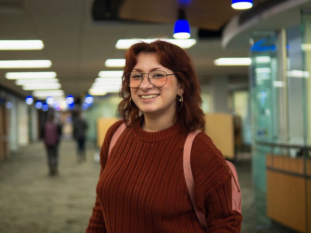 female Student on campus