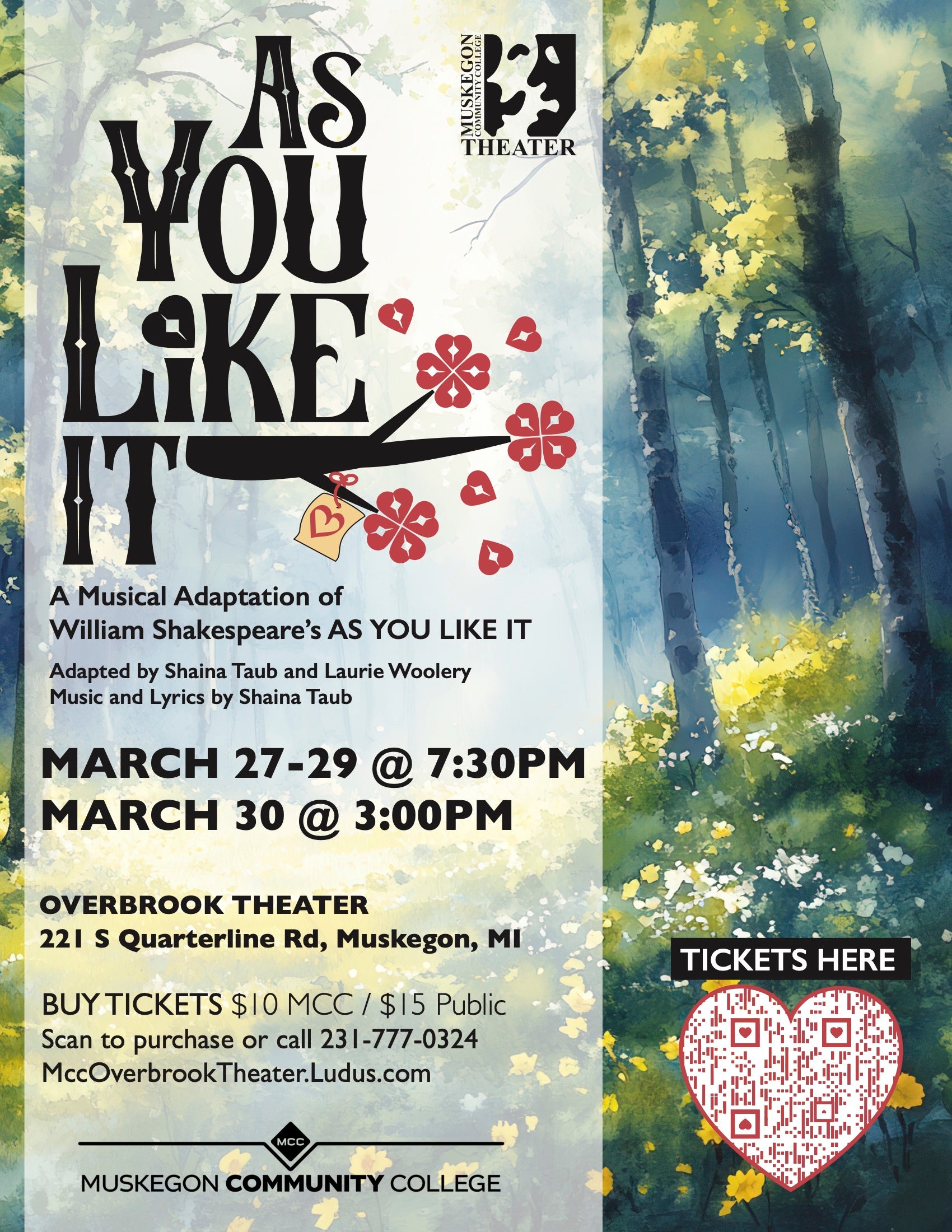 MCC Center for Theater Presents: ‘As You Like It’